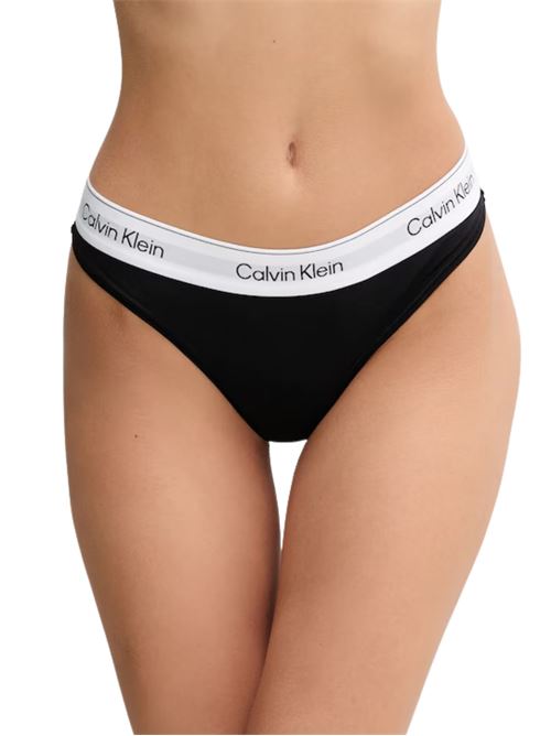 Perizioma nero ICON Calvin Klein | LV00QF8518UB1